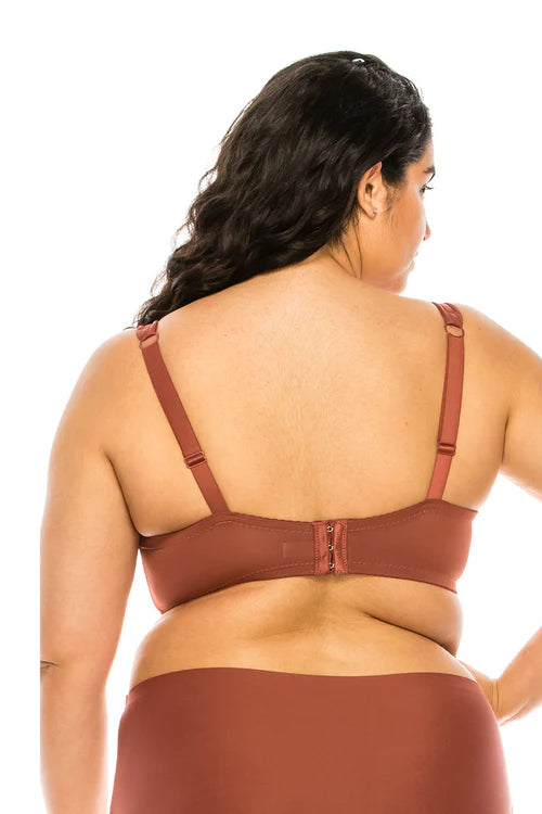Bra con tirantes acolchados de colores sólidos