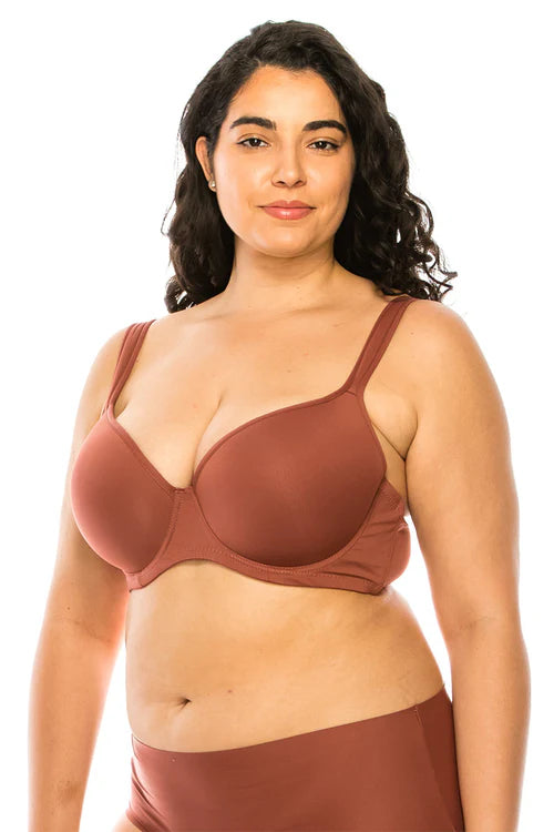 Bra con tirantes acolchados de colores sólidos