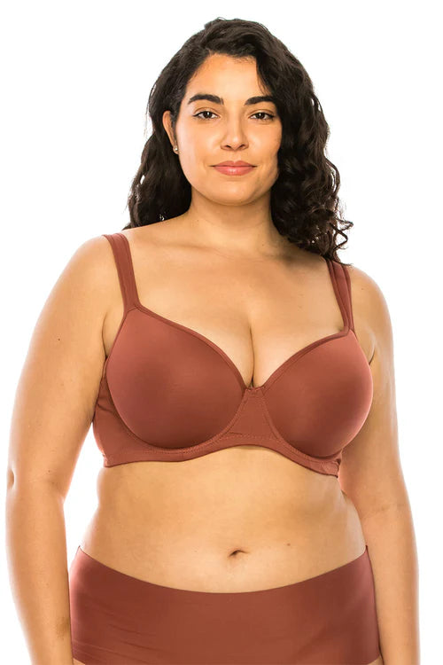 Bra con tirantes acolchados de colores sólidos